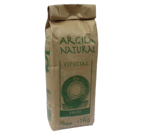 Argila Natural Em Pó - Französische Grüne Tonerde - Pulver für Masken und Peelings - 100 % natürlich - 1 kg