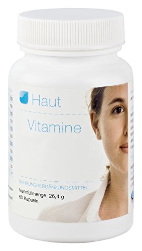 Vihado Haut Vitamine, OPC, Biotin, Vitamin B2, Vitamin A und Zink, 60 Kapseln, 1er Pack (1 x 26,4 g)