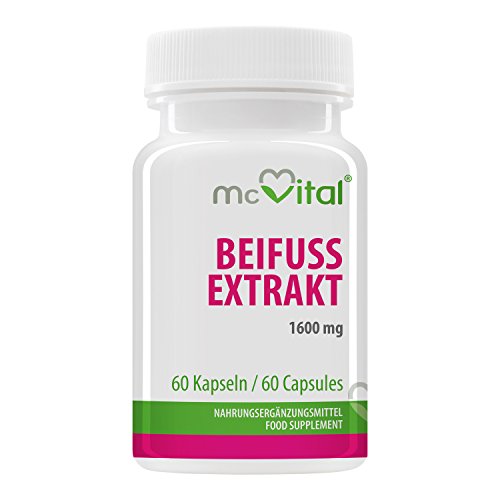 Beifuss Extrakt - 1600 mg - Artemisia Vulgaris - Gesundes Blutbild - Entspannt Muskeln und Gelenke - 60 Kapseln