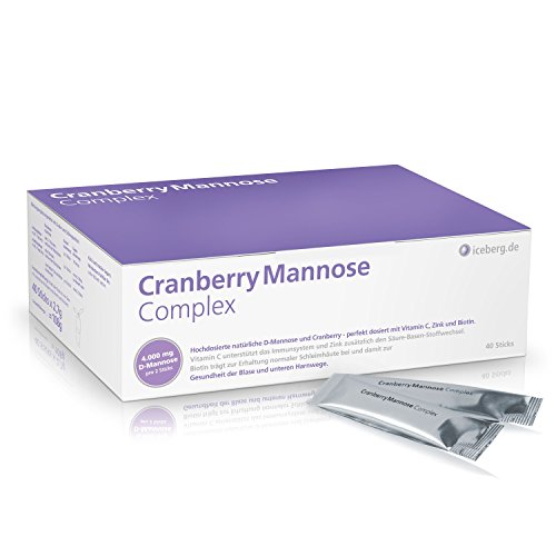 Cranberry Mannose Complex - Die effektive Formel für die Gesundheit der Blase - Blasenentzündung - Harnwegsinfektion - Zystitis - mit D-Mannose + Canberryextrakt + Zink + Biotin + Vitamin C - VEGAN