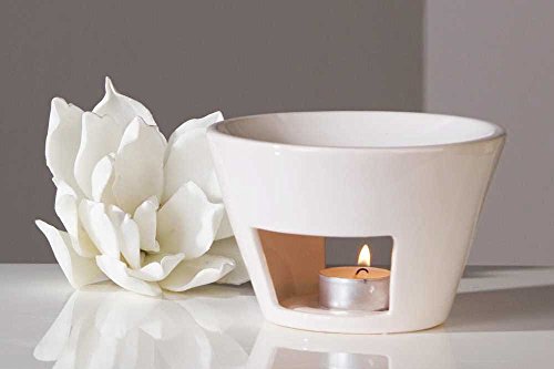 Duftlampe Aromabrenner Shape aus Keramik · weiß Höhe 10 cm · Ø 15 cm