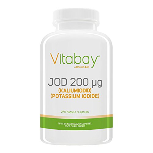 Jod 200 µg - aus Kaliumiodid - 250 Kapseln