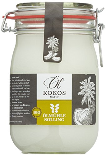 Ölmühle Solling Bio Kokosöl im Bügel-Glas 1000ml