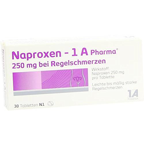 Naproxen 1a Pharma 250 mg b.Regelschmerzen Tablett 30 stk