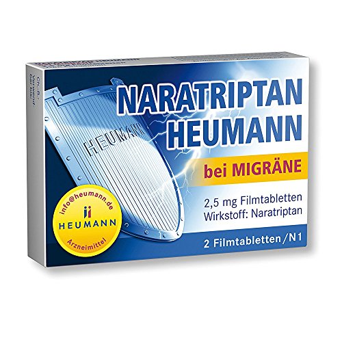 NARATRIPTAN Heumann bei Migräne 2,5 mg Filmtabl. 2 St Filmtabletten