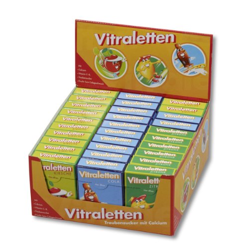 Teekanne Vitraletten Traubenzucker-Sortiment, 30x 50g verschiedene Sorten, 1er Pack (1 x 1.5 kg)