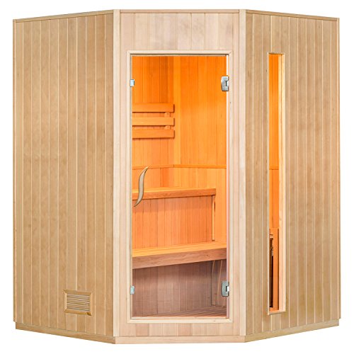 Traditionelle Saunakabine / Finnische Sauna Aarhus 150 x 150 cm 6 kW