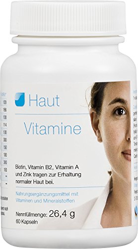 Vihado Haut Vitamine, OPC, Biotin, Vitamin B2, Vitamin A und Zink, 60 Kapseln, 1er Pack (1 x 26,4 g)