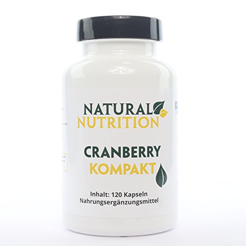 100% natürlicher Cranberry Extrakt | hochdosierte Cranberry Kapseln, 1000mg - wirkt unterstützend bei Blasenentzündungen und Harnwegserkrankungen | 120 Kapseln Made in Germany