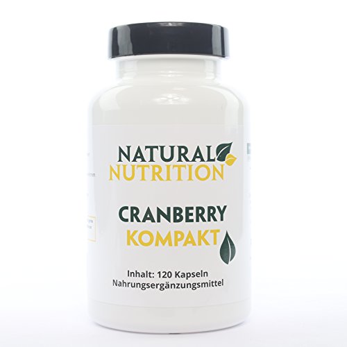 100% natürlicher Cranberry Extrakt | hochdosierte Cranberry Kapseln, 1000mg - wirkt unterstützend bei Blasenentzündungen und Harnwegserkrankungen | 120 Kapseln Made in Germany