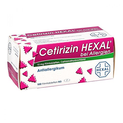 Cetirizin HEXAL bei Allergien 10 mg Filmtabletten, 100 St