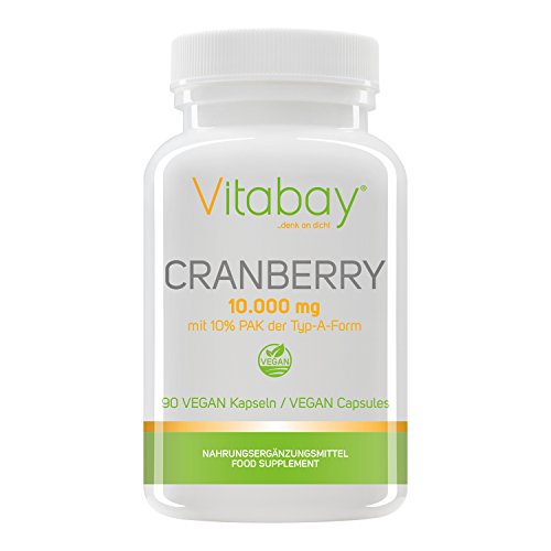 Cranberry-Extrakt 10.000 mg mit 10% PAC (Proanthocyanididen) - 90 vegane Kapseln