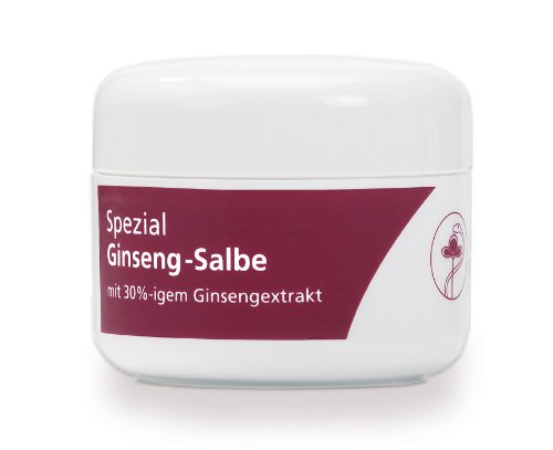 FloraFarm Ginseng-Salbe Spezial, 50 ml: Creme mit Ginseng bei Hautekzemen, Hautirritationen, Schuppenflechte, Neurodermitis, Wunden und Cellulite