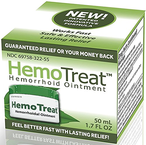 HemoTreat Hämorrhoiden Salbe, Creme für eine schnelle sichere effektive Behandlung mit Applikator 50 ml