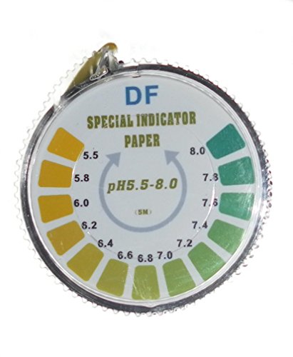 pH-Indikator Lackmus-Test Papier-Streifen Roll, 5,5-8 Für Wasser Urin und Speichel - 5 Meter