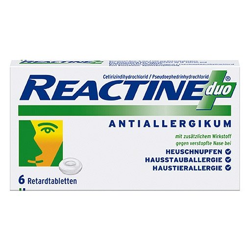 Reactine duo Retardtabletten, 6 St