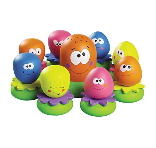 Tomy Wasserspiel für Kinder "Okto Plantschis" mehrfarbig - hochwertiges Kleinkindspielzeug - Spielzeug für die Badewanne - ab 12 Monate