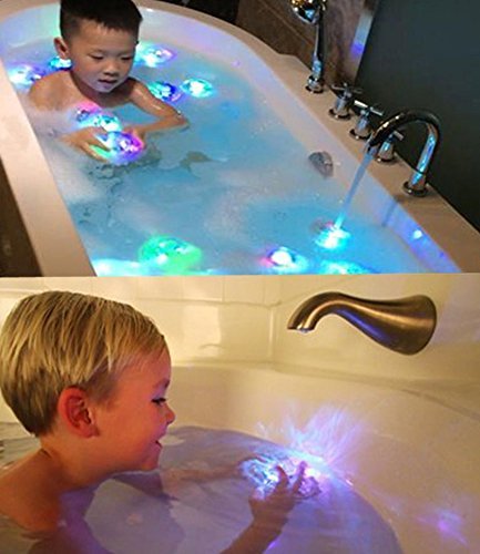 Vktech Geschenk Idee Bunte Badezimmer LED Spielzeug Kinder Lustige Badewannenspielzeug Wasserdicht in der Wanne