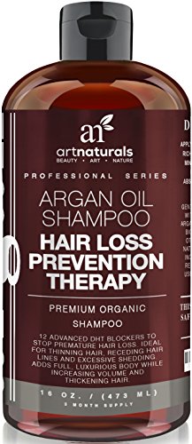 Art Naturals Arganöl Shampoo gegen Haarausfall 473 ml, Hilft gegen Haarausfall und Verdünnung der Haare | Verlangsamt Glatzenbildung und Geheimratsecken |