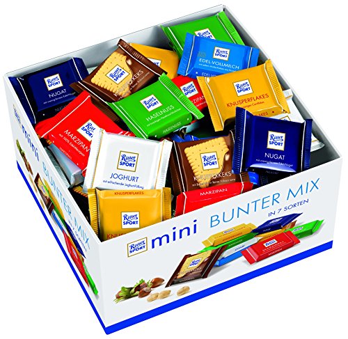 Ritter Sport mini bunter Mix Theken-Display, Minis in 7 Sorten, 1er Pack (1 x 1,4 kg)