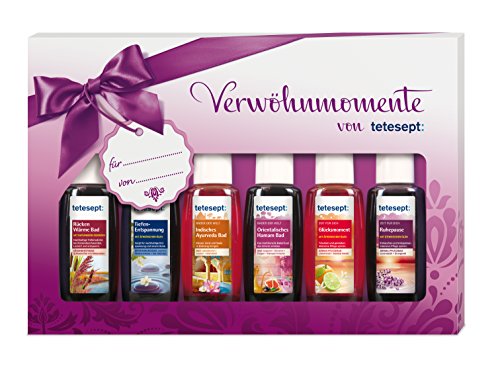 Tetesept Bäder Geschenkset Verwöhnmomente, 1er Pack (6 x 20 ml)