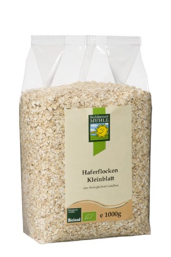 Bohlsener Mühle Bio Haferflocken Kleinblatt, 4er Pack (4 x 1 kg)