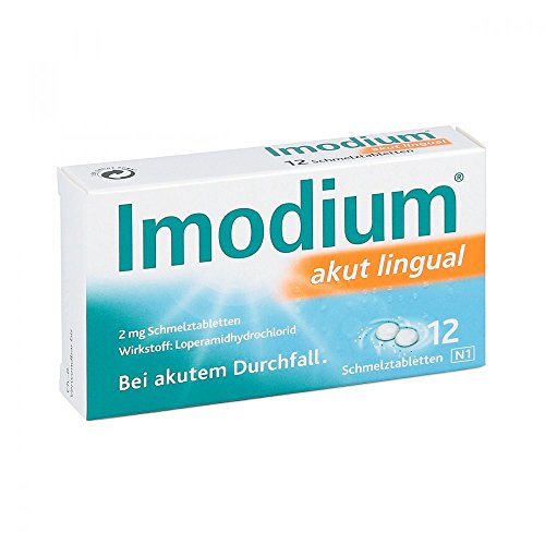 IMODIUM akut lingual Schmelztabletten 12 St Schmelztabletten