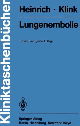 Lungenembolie (Kliniktaschenbücher)