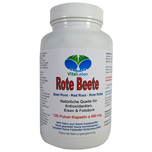 Rote Beete, 120 Pulver-Kapseln a 500mg, #25325