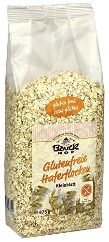 Bauckhof Haferflocken Kleinblatt glutenfrei, 4er Pack (4 x 475 g) - Bio