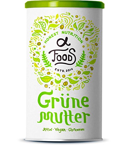 Grüne Mutter - Nährstoffversorgung aus Heilpflanzen - u.a. mit Brennesselsaft, Mariendistel, Braunalge, Alfalfa, Weizengras, Grünkohl, Moringa und weiteren Superfoods in Rohkostqualität - 600 Gramm Kraftpulver