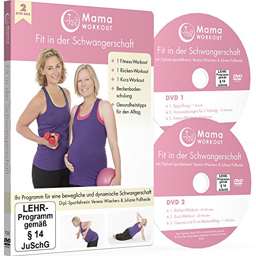 MamaWORKOUT - Fit in der Schwangerschaft (2 DVDs) ++ Das Standardwerk von Expertin Verena Wiechers, Leiterin der Akademie für Prä- & Postnatales Training