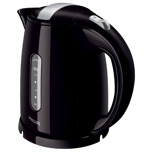 Philips HD4646/20 Serie Wasserkocher (1,5 Liter, 2400 Watt, Anti-Kalk) schwarz