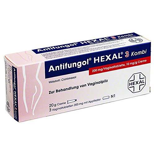 Antifungol Hexal 3 Kombi Vaginaltabletten und Creme, 1 St.