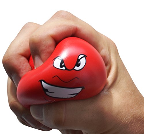 Antistress-Bälle, 3er-Set Wutball, Handtrainer, Knetball, Fingergymnastik-Ball, Stressbewältigung