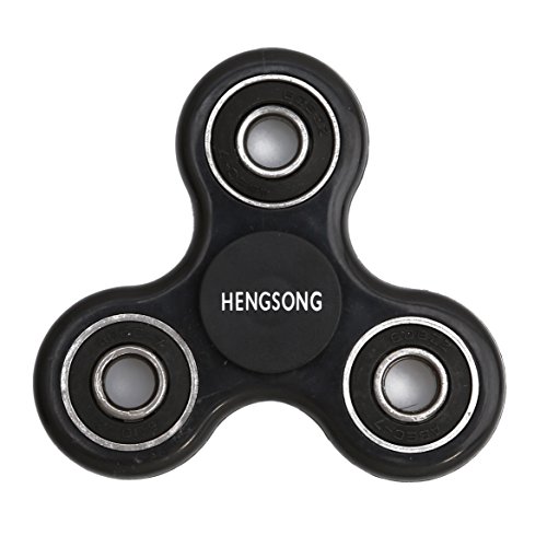 HENGSONG Fidget Toys Hand Spinner Finger Spielzeug für Kinder und Erwachsene Spielzeug Geschenke (Schwarz)