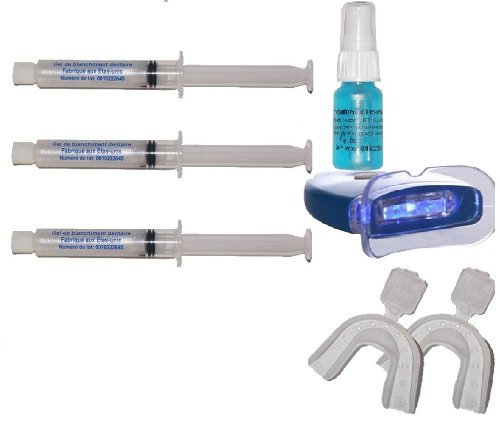 *White-Pro* 30ML+LIGHT+ Zahnweiß-Gel SETS+ 20ML FLECKENTFERNUNG SPRAY - *3X10ML*-home bleaching zahn weiss non-peroxide gel-MADE IN USA-White-Pro-