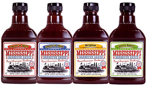 Mississippi - Barbecue-Saucen - 4 x 510g Probierpaket