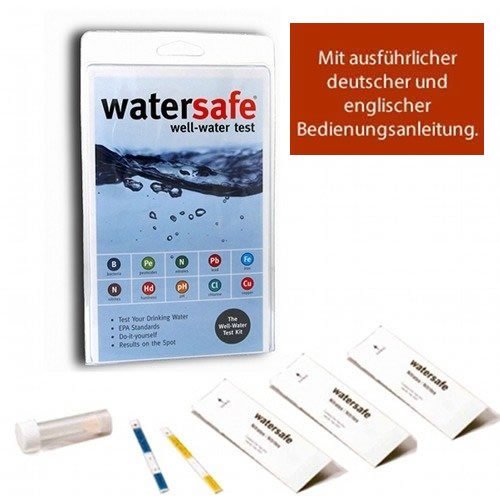 Trinkwasser Wassertest (10 versch. Tests in 1) mit deutsch/englisch bedienungsanleitung