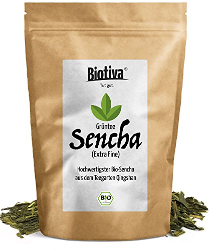 Bio Sencha Grüntee (1000g, Bio) I Top Japan-Style Sencha zum 1kg-Spitzenpreis I Mild, leicht grasig, dabei feinherb und blumig I Fairbiotea-Zertifikat I Abgepackt und kontrolliert in Deutschland (DE-ÖKO-005) I 30 Jahre Tee Erfahrung und Direktimport