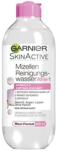 Garnier Mizellen Reinigungswasser/Gesichtsreinigung für normale und empfindliche Haut, 6er Pack (6 x 400 ml)