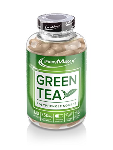 IronMaxx Green Tea – Grüntee-Extrakt in Kapseln – 1 x 130 Kapseln (115,4g)