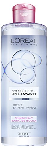 L'Oréal Paris Skin Expert Beruhigendes Mizellenwasser für sensible Haut, 3er Pack (3 x 400 ml)