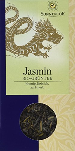 Sonnentor Grüntee Jasmin lose, 1er Pack (1 x 100 g) - Bio