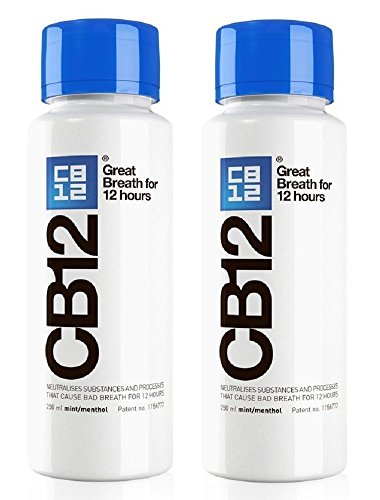 CB12 250ML 2 PACK Mint / Menthol Mouthwash...