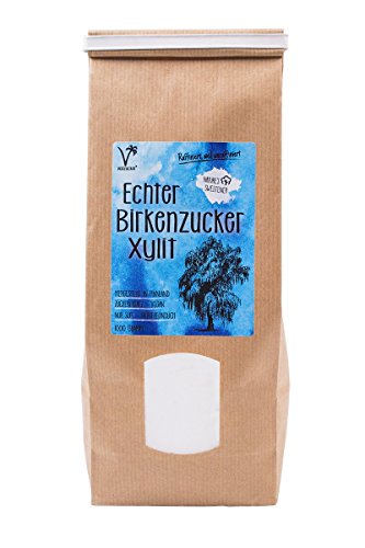 Kräuterladen Echter Birkenzucker (Xylit), natürlicher Zuckerersatz ohne Mais aus Finnland (1 x 1kg)